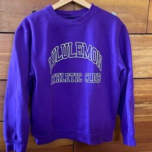 lululemon Men's Purple Crewneck Sweatshirt Size S
